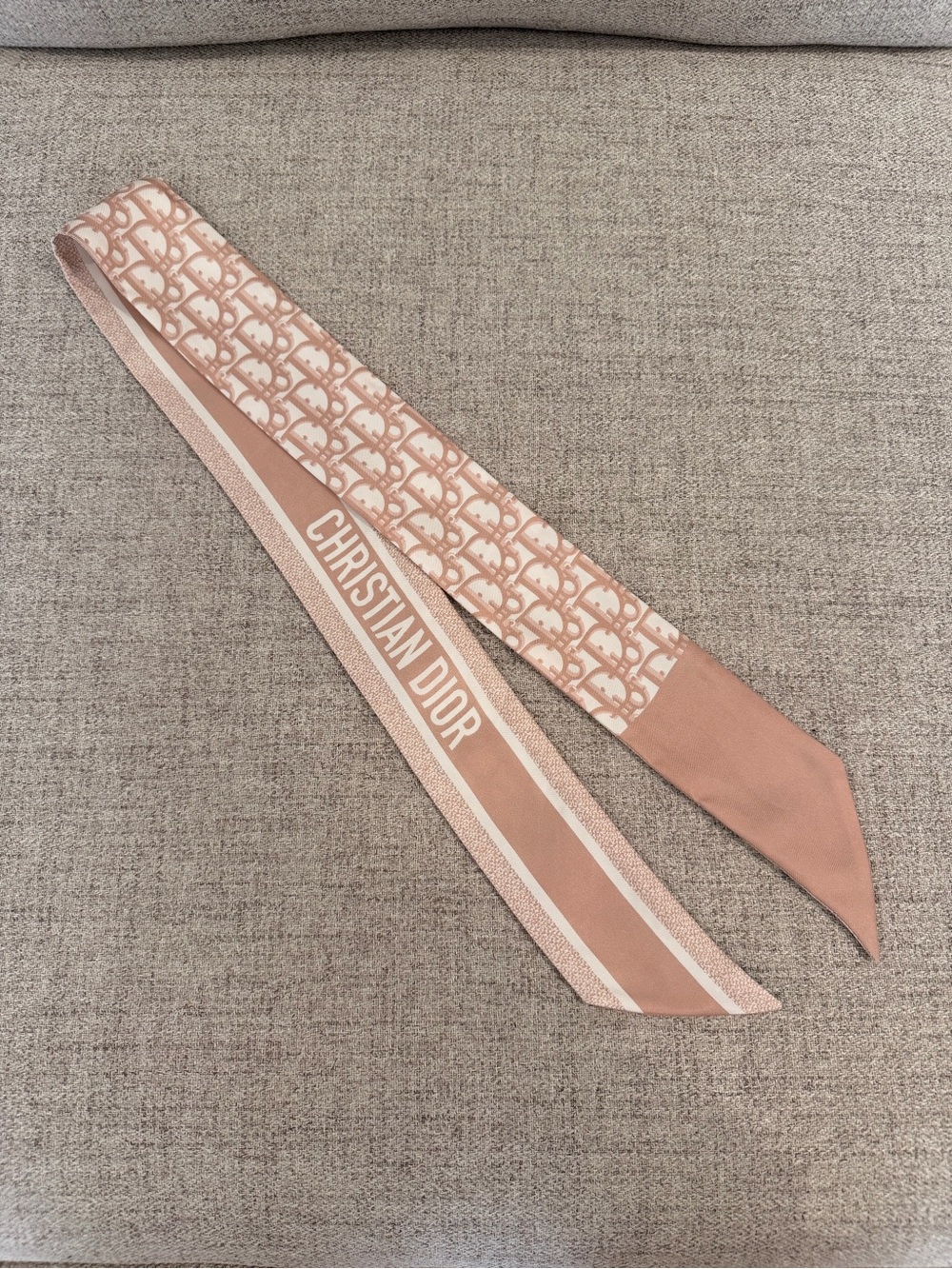 Dior Pink Silk ‘Mitzah’ Scarf